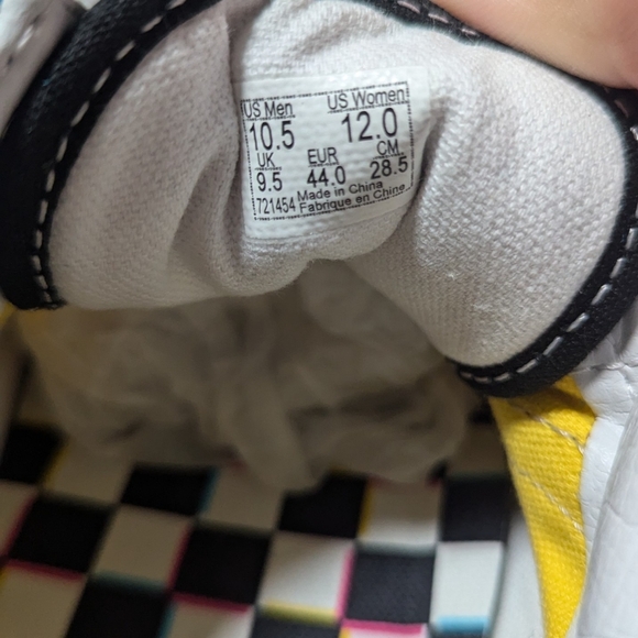 Vans Old Skool Sneakers With "Crazy Check" Checkered Print. - Picture 6 of 8